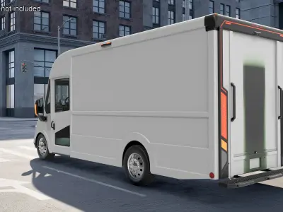 Electric Delivery Vehicle 3D model