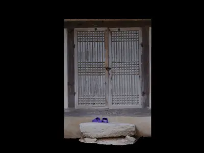 Korean Traditional House Door 3D model