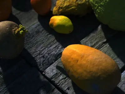 28 Food items - Cinematic LODs - 4K PBR Low-poly 3D model