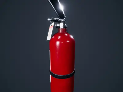  Fire Extinguisher - Game ready props VR Low-poly 3D model