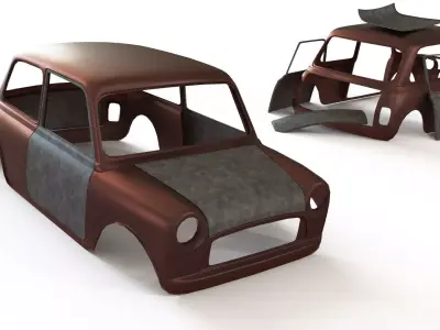 Austin Mini3 Free 3D model