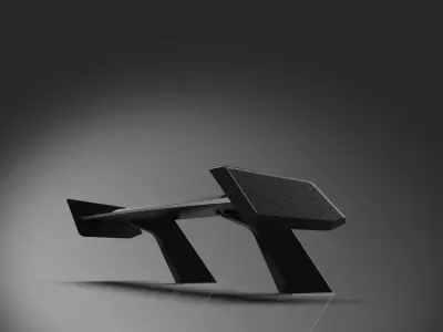 spoiler car tuning combo 3D model