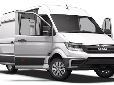 MAN TGE Van MWB HR HQInterior 2025 3D model