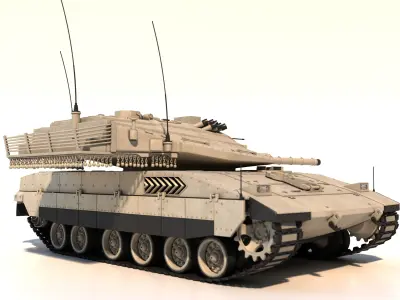 Merkava Mk4 Main Battle Tank 3D model