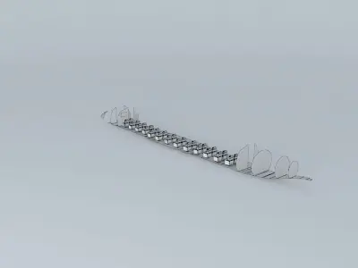 Embraer Erj 145 interior Free 3D model