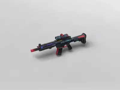 Modern Tactical Assault Rifle 3D Model 3D model