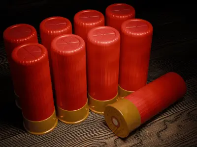 Red Shotgun Shell 3D model