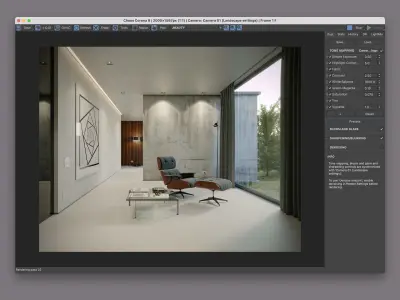 Free Cinema 4D and Corona interior scene Free 3D model