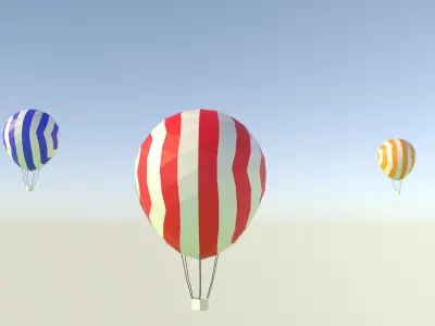 Low poly camping assets Free low-poly 3D model