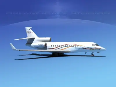 Dassault Falcon 7X Dassault 3D model