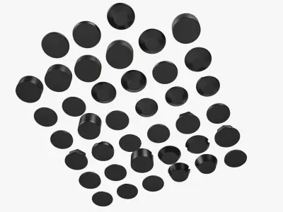 Screw Heads Mega Collection Low-poly 3D model