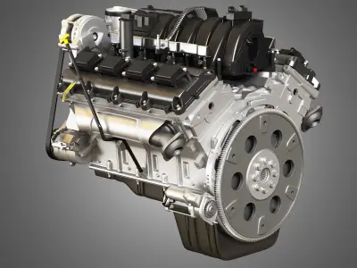 1500 Ram Engine - V8 Pickup Truck Engine 3D model