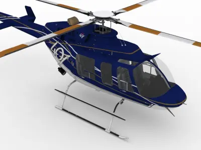Bell 407 Low-poly 3D model