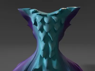 Bat Cat sculpture Free low-poly 3D model