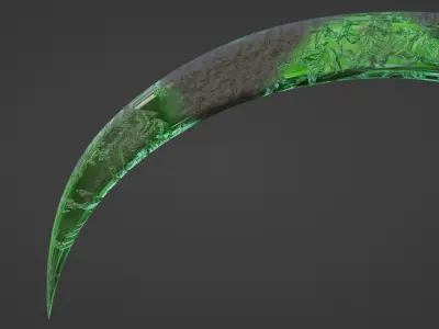 Cronus SIckle - Green 3D model