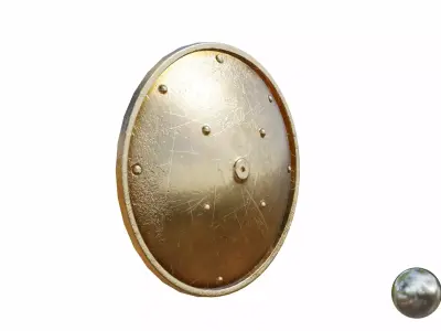 Shield Collecton - 15 Shields Low-poly 3D model