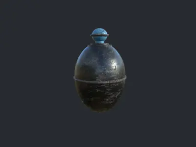 World war 2 Grenade Collection Low-poly 3D model
