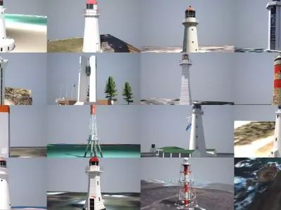 Australian Lighthouses 3D Model Collection