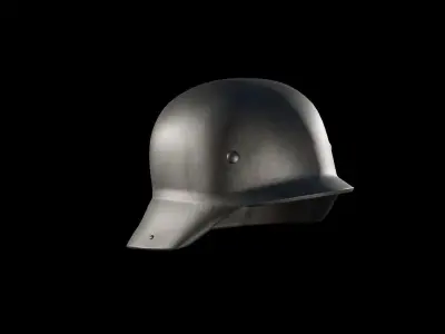 World War 2 German Helmet Low-poly 3D model
