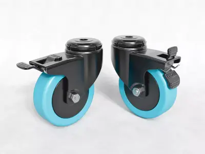 Caster wheels 3D model
