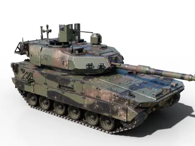 3 coatings of USA ARMY M10 Booker Combat Vehicle light tank Low-poly 3D model