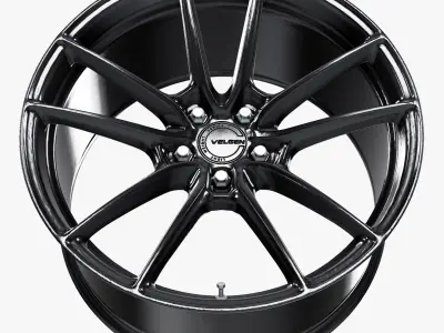 Velgen Wheels Lightweight Series VF5 Wheel Gloss Gunmetal Low-poly 3D model