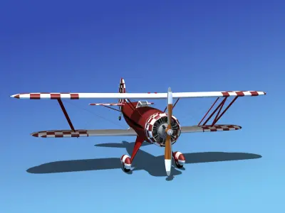 Waco YMF-5 V15 3D model