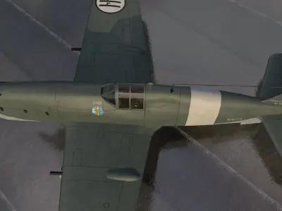 SAI Ambrosini S-403 Dardo 3D model