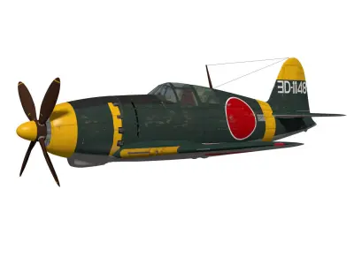 Mitsubishi J2M3 RAIDEN 3D model