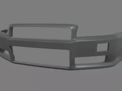Front Bumper Nissan Skyline Custom Low-poly 3D model
