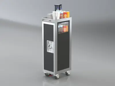 Bordbar Airline Trolley 3D 3D model