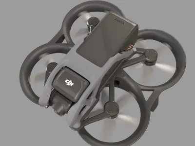 Dji Avata fpv drone Low-poly 3D model