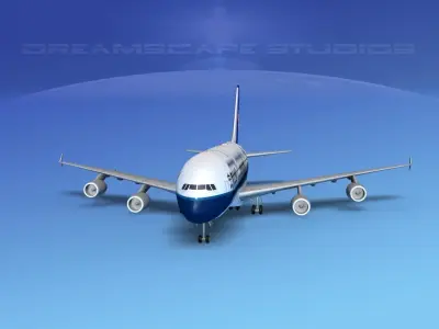 Airbus A380-800 China Southern  3D model