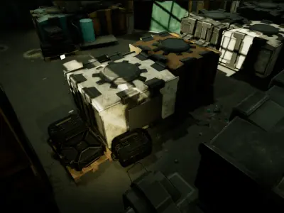 Cargo Volume Low-poly 3D model