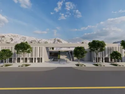 public park-Private Park Landscape 3D model