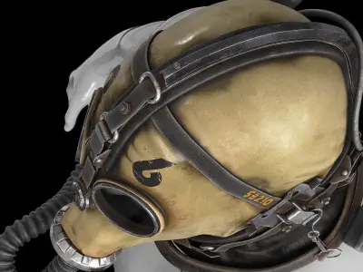 Postapocaliptico Gas Mask 3D model