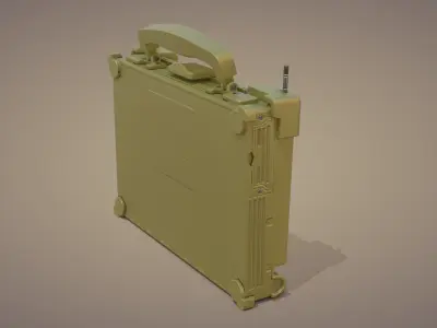 Tactical Laptop Low-poly 3D model