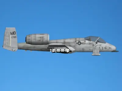 A10 Fighter 3D model
