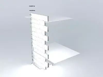 cebu details shelf with light Free 3D model
