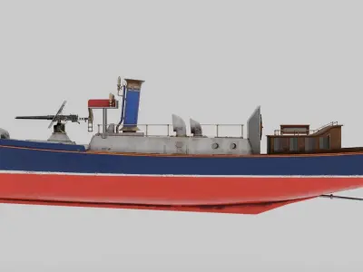 Ship launch - Steam pinnace 3D model