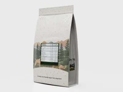 Dry Dog Food Low-poly 3D model