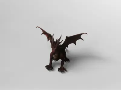 Ancient Fantasy Dragon 3D Model 3D model