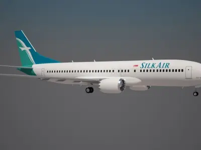 Silk Air Boeing 737 MAX 8 3D model