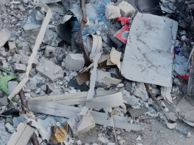 USCANS Ukraine Debris set 4 Low-poly 3D model