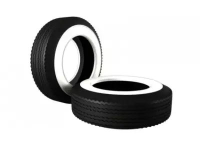 Classic Vintage Tire 3D model