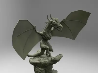 Dragon model statue 3D model