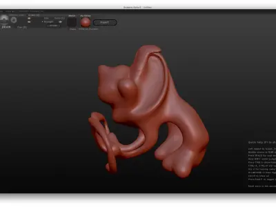 Petintosch animal with eyes 3D model