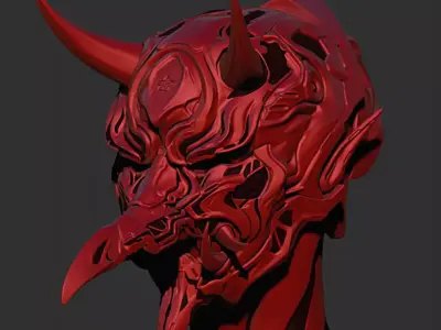 Oni Mask Free 3D model