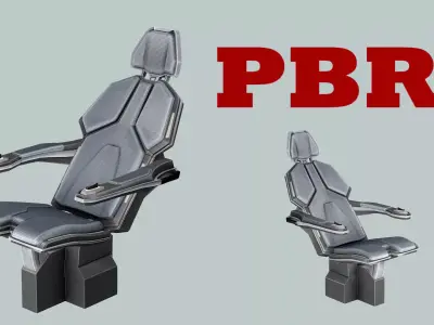 Sci Fi Chair MM 3D Model Low-poly 3D model