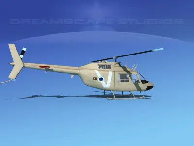 Bell OH-58B Israeli Air Force 3D model